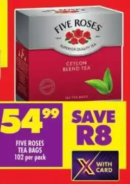 Shoprite Five roses tea bags offer
