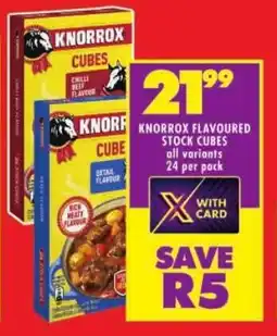 Shoprite Knorrox flavoured stock cubes all variants offer