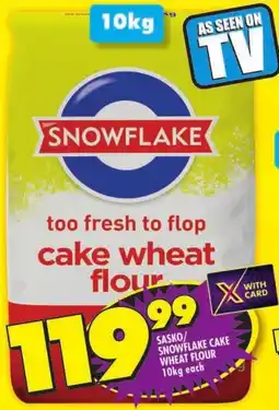 Shoprite Sasko/ snowflake cake wheat flour offer