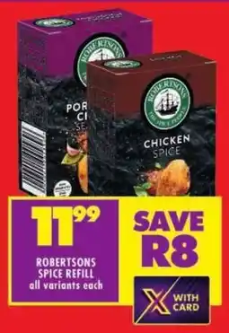 Shoprite Robertsons spice refill all variants offer