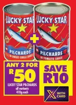 Shoprite Lucky star pilchards all variants offer