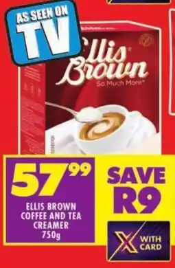 Shoprite Ellis brown coffee and tea creamer offer