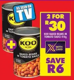 Shoprite Koo baked beans in tomato sauce offer