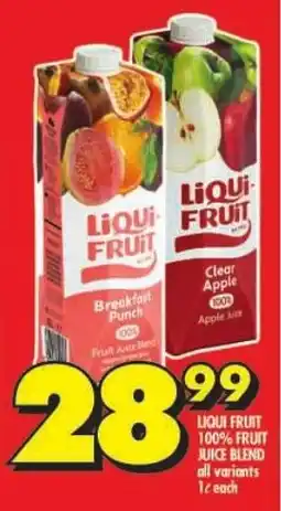 Shoprite Liqui fruit 100% fruit juice blend all variants offer