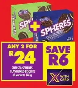 Shoprite Chelsea spheres flavoured biscuits all variants offer