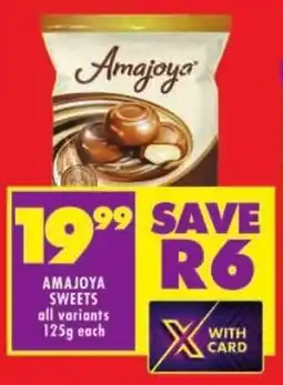 Shoprite Amajoya sweets all variants offer