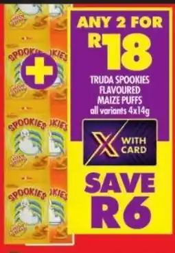 Shoprite Truda spookies flavoured maize puffs all variants offer