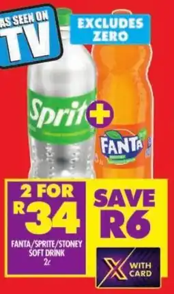 Shoprite Fanta/ sprite/ stoney soft drink offer