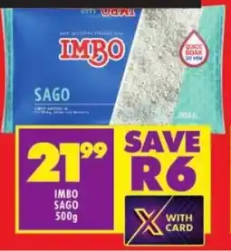 Shoprite Imbo sago offer