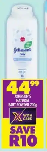 Shoprite Johnson's natural baby powder offer