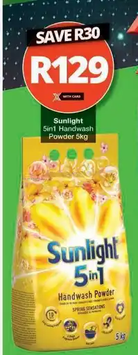 Checkers SUNLIGHT 5in1 HANDWASH POWDER 5kg offer