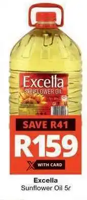Checkers EXCELLA SUNFLOWER OIL 5l offer
