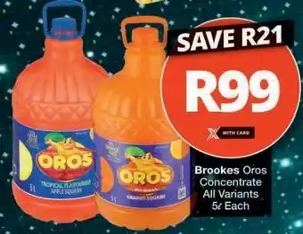 Checkers Brookes Oros Concentrate offer