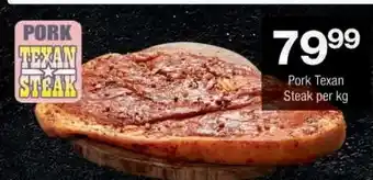 Checkers PORK TEXAN STEAK offer