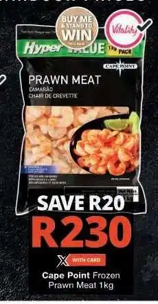 Checkers Cape Point Frozen Prawn Meat 1kg offer