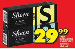 Shoprite Sheen regular hair straightener all variants offer