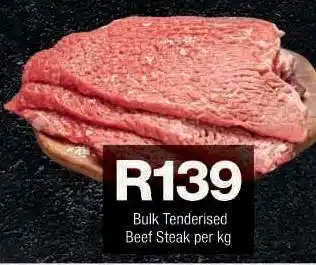 Checkers Bulk Tenderised Beef Steak offer