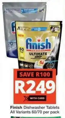 Checkers Finish Dishwasher Tablets offer
