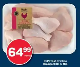 Pick n Pay PnP Fresh Chicken Braaipack 8s or 16s offer