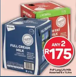 Pick n Pay PnP Long Life Milk Assorted 6 x 1 Litre offer