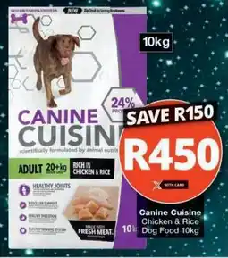 Checkers Canine Cuisine Chicken & Rice Dog Food 10kg offer
