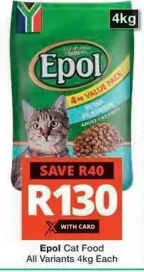 Checkers EPOL CAT FOOD offer