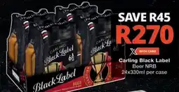 Checkers Carling Black Label offer