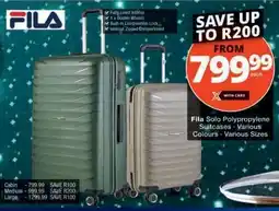 Checkers Fila Solo Polypropylene Suitcases offer