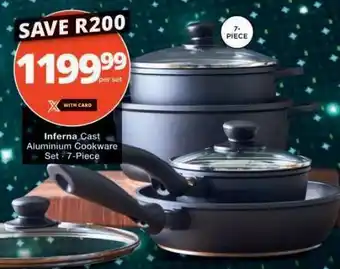 Checkers Inferna Cast Aluminium Cookware Set offer