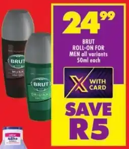 Shoprite Brut roll-on for men all variants offer