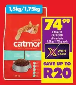 Shoprite Catmor cat food all variants offer