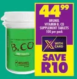 Shoprite Brunel vitamin b. co supplement tablets offer