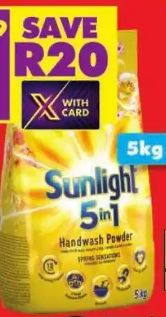 Shoprite Sunlight hand washing powder offer