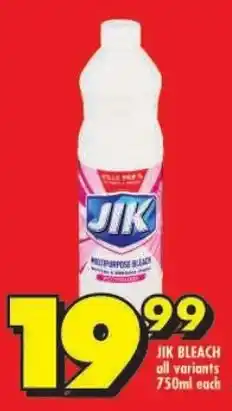Shoprite Jik bleach all variants offer