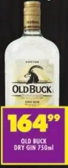 Shoprite Old buck dry gin offer