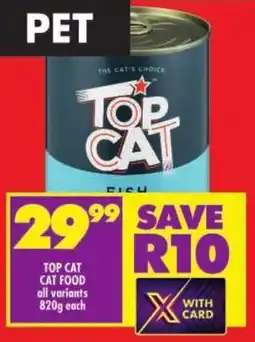 Shoprite Top cat cat food all variants offer