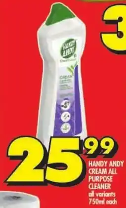 Shoprite Handy andy cream all purpose cleaner all variants offer