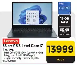 Makro Lenovo 38 cm 15.3 Intel Core i7 Laptop offer