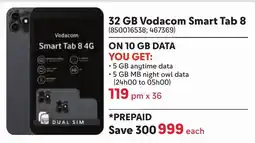 Makro Vodacom 32GB Smart Tab 8 offer