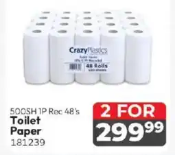 Crazy Plastics Toilet Paper offer