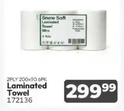 Crazy Plastics Snow Soft Laminated Towel offer