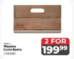 Crazy Plastics Wooden Crate Rustic offer