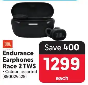 Makro JBL Endurance Earphones Race 2 TWS offer