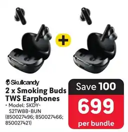 Makro Skullcandy Smoking Buds TWS Earphones offer