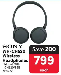 Makro SONY WH-CH520 Wireless Headphones offer