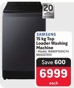 Makro SAMSUNG Top Loader Washing Machine offer