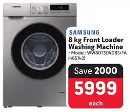Makro SAMSUNG Front Loader Washing Machine offer