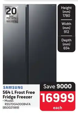 Makro SAMSUNG Frost Free Fridge Freezer offer