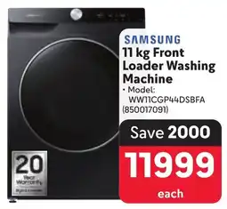 Makro SAMSUNG Front Loader Washing Machine offer