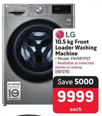 Makro LG Front Loader Washing Machine offer